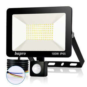 Luces de seguridad para exteriores con sensor de movimiento, reflector LED con PIR