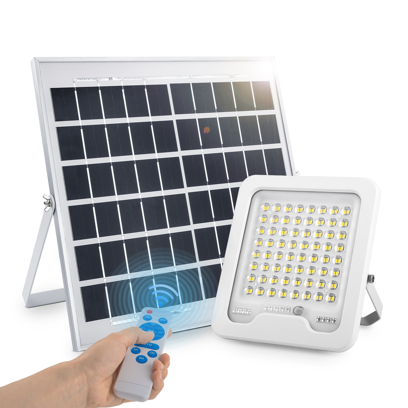 Luces solares al aire libre