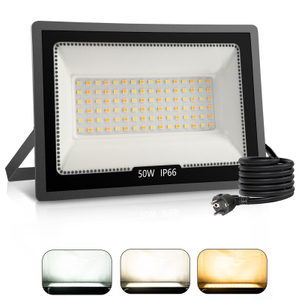 Foco LED para exteriores 3000K/4000K/6000K regulable, luz de seguridad IP66